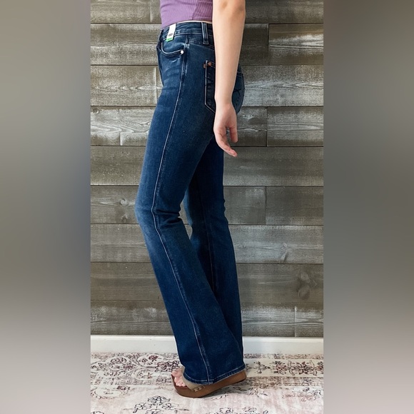 judy blue tummy control back pocket embroidered bootcut jeans long inseam 88786 - Picture 10 of 16